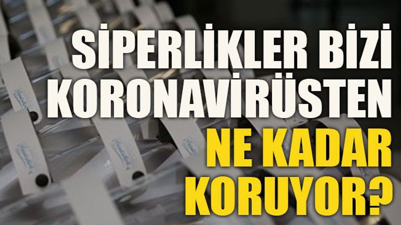 Siperlikler bizi koronavirüsten ne kadar koruyor?