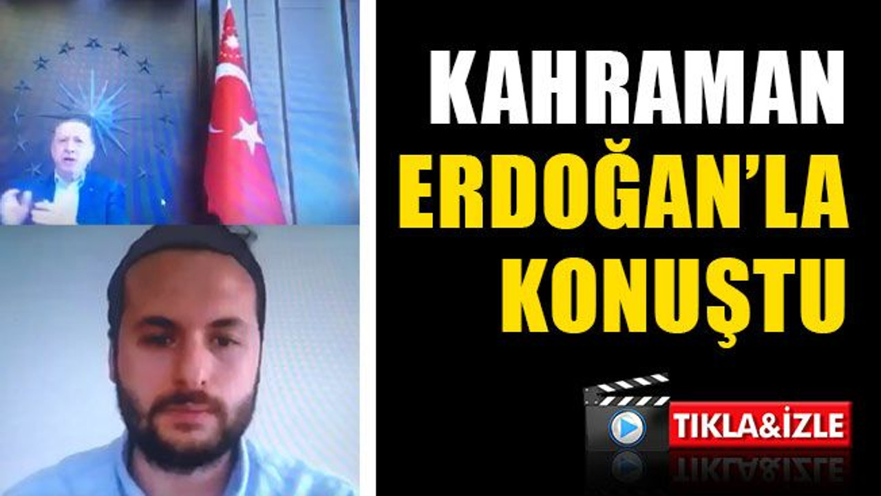 Kahraman, 81 ilin gençlik kolları adına, Erdoğan ile konuştu