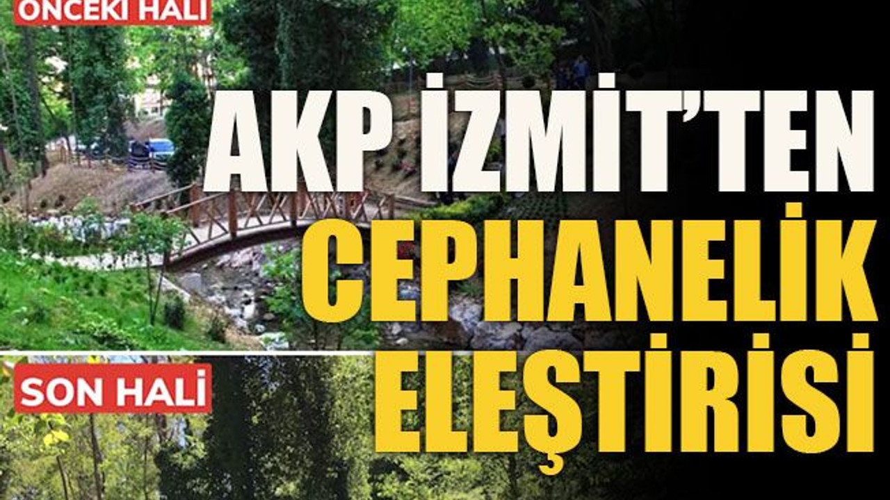 AKP İzmit’ten Cephanelik eleştirisi