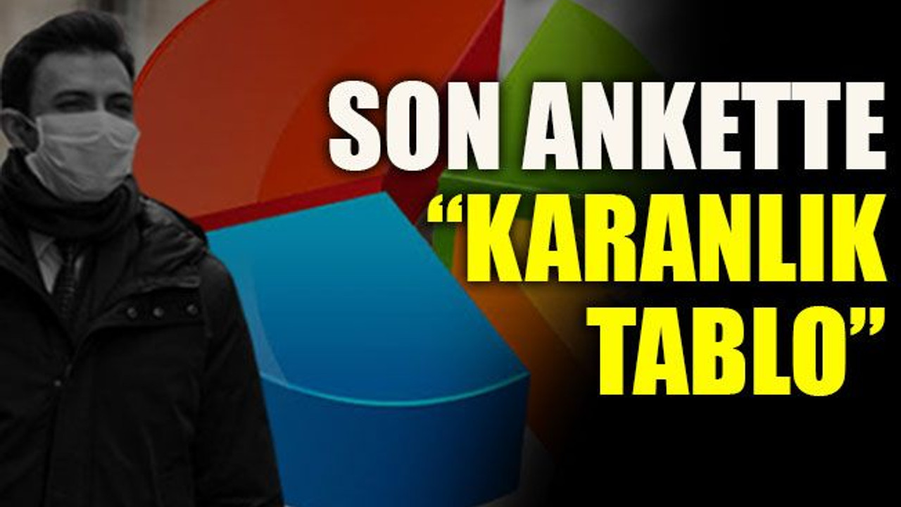 Son ankette “karanlık tablo”