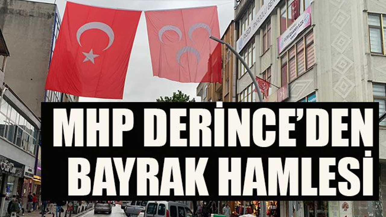 MHP Derince’den bayrak hamlesi