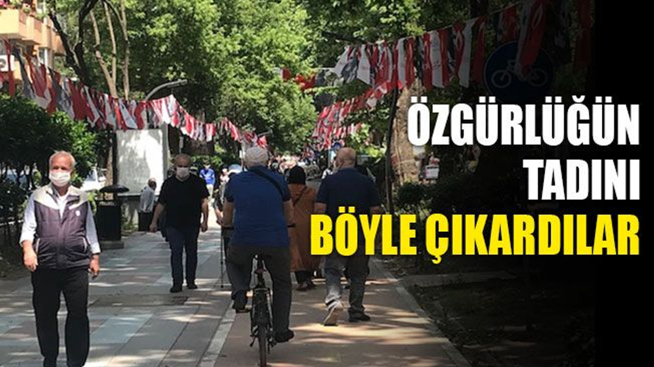 Kocaeli, özgürlüğün tadını böyle çıkarıyorlar
