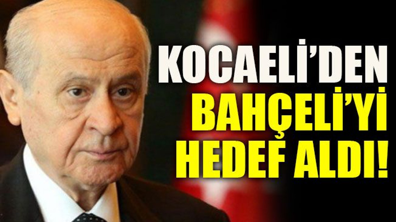 Davutoğlu, Kocaeli’den Bahçeli’yi hedef aldı!