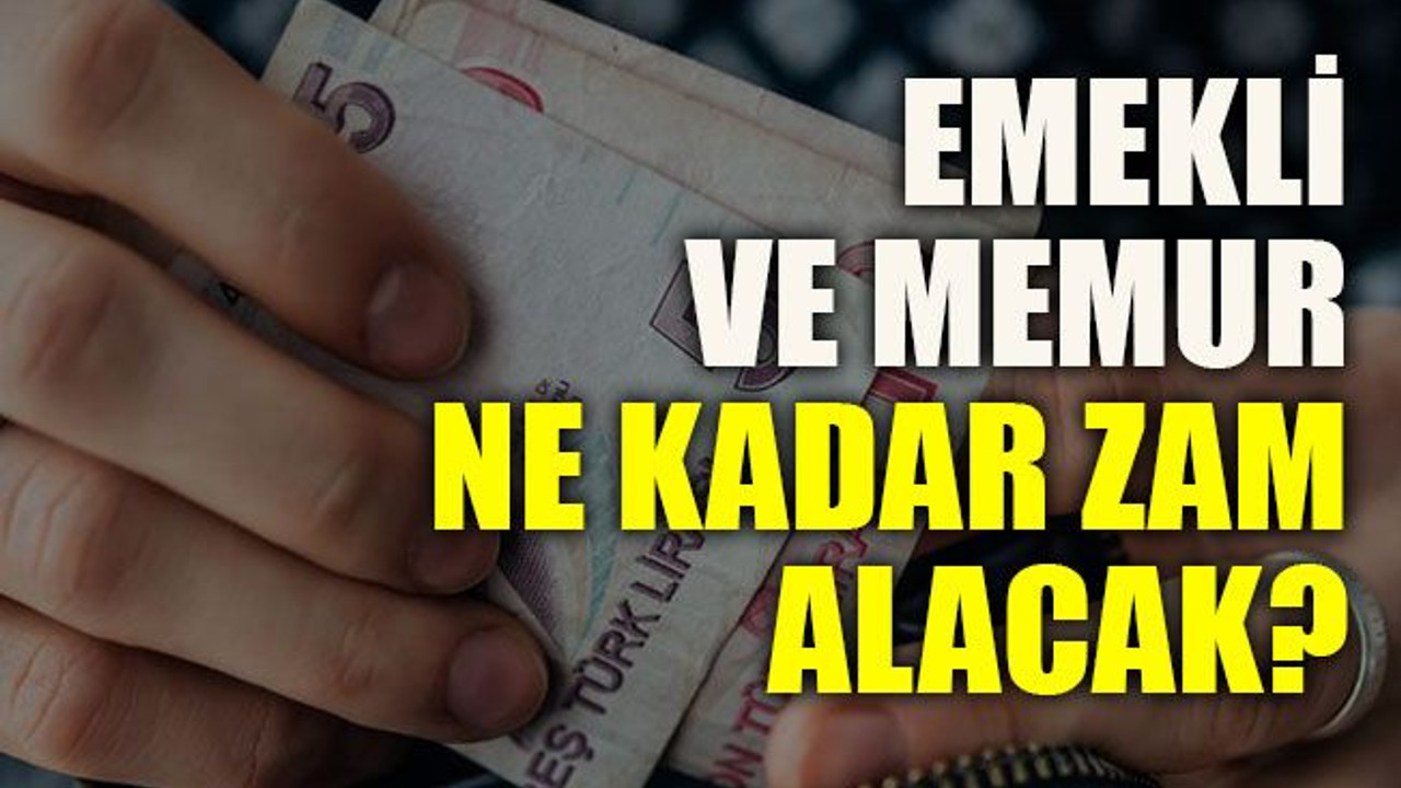 Emekli ve memur ne kadar zam alacak?