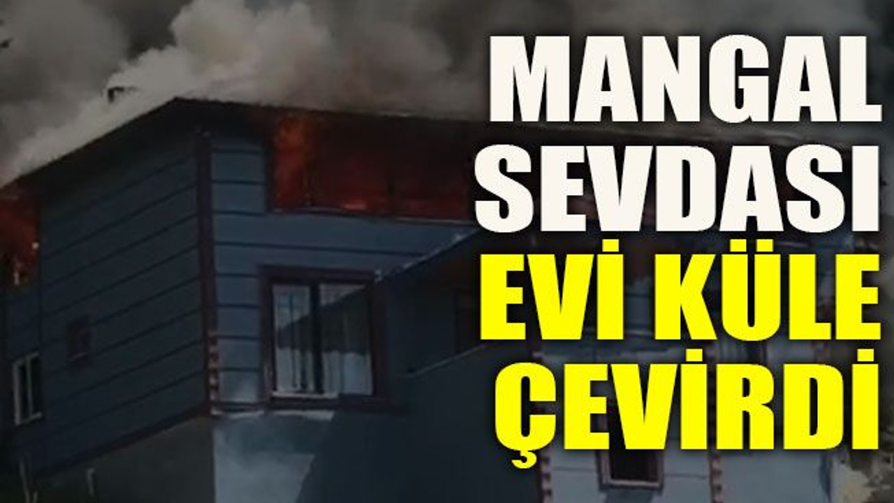 Mangal sevdası evi küle çevirdi