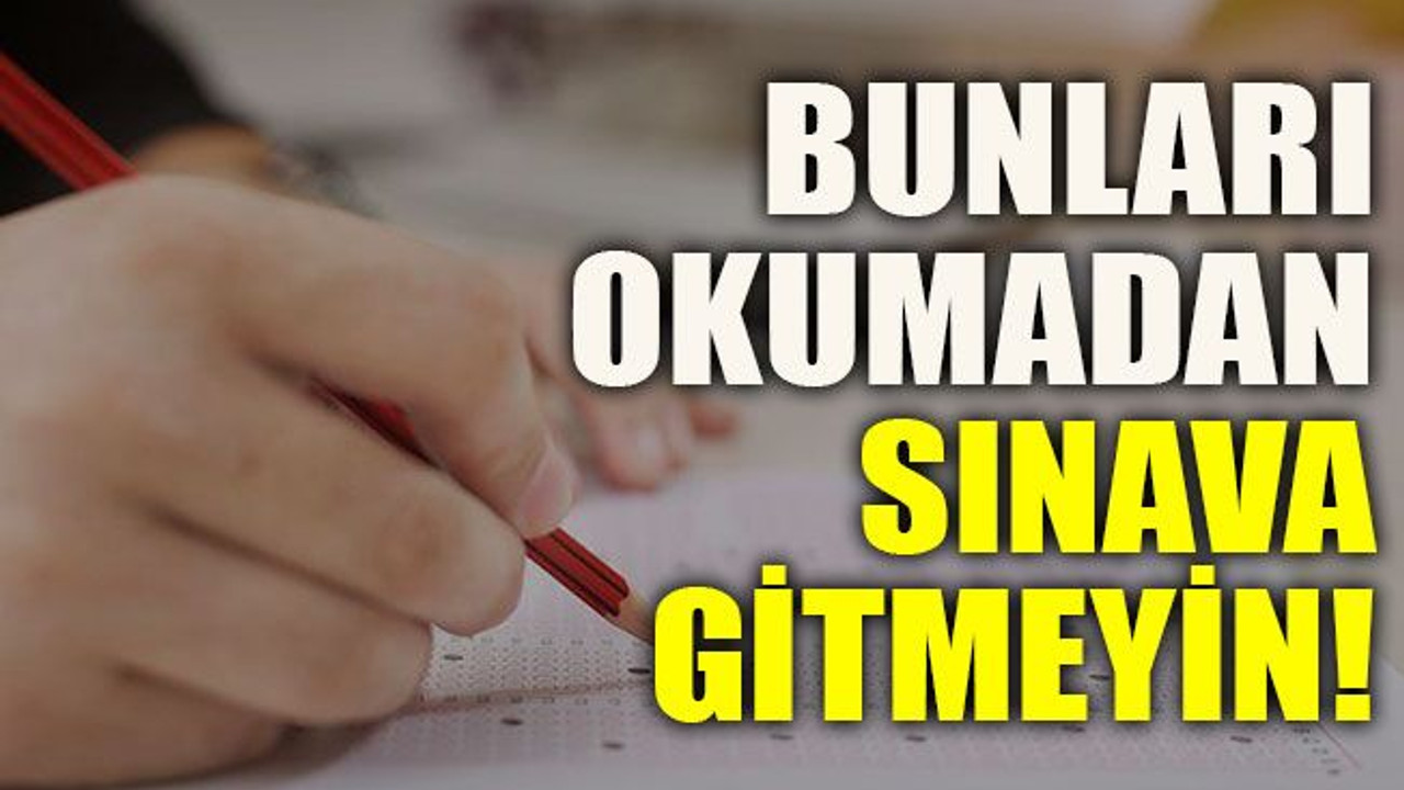 ÖSYM sınavlardaki tüm tedbirleri açıkladı