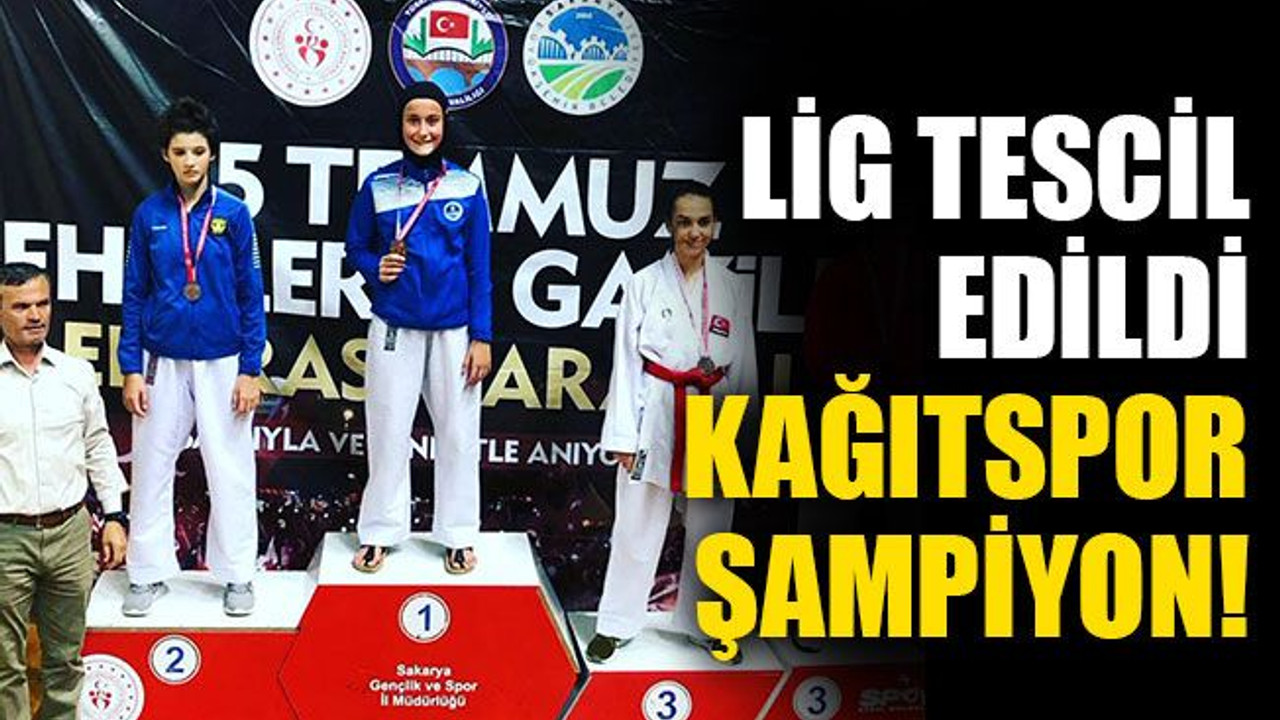 Lig tescil edildi, Kağıtspor Karate şampiyon!