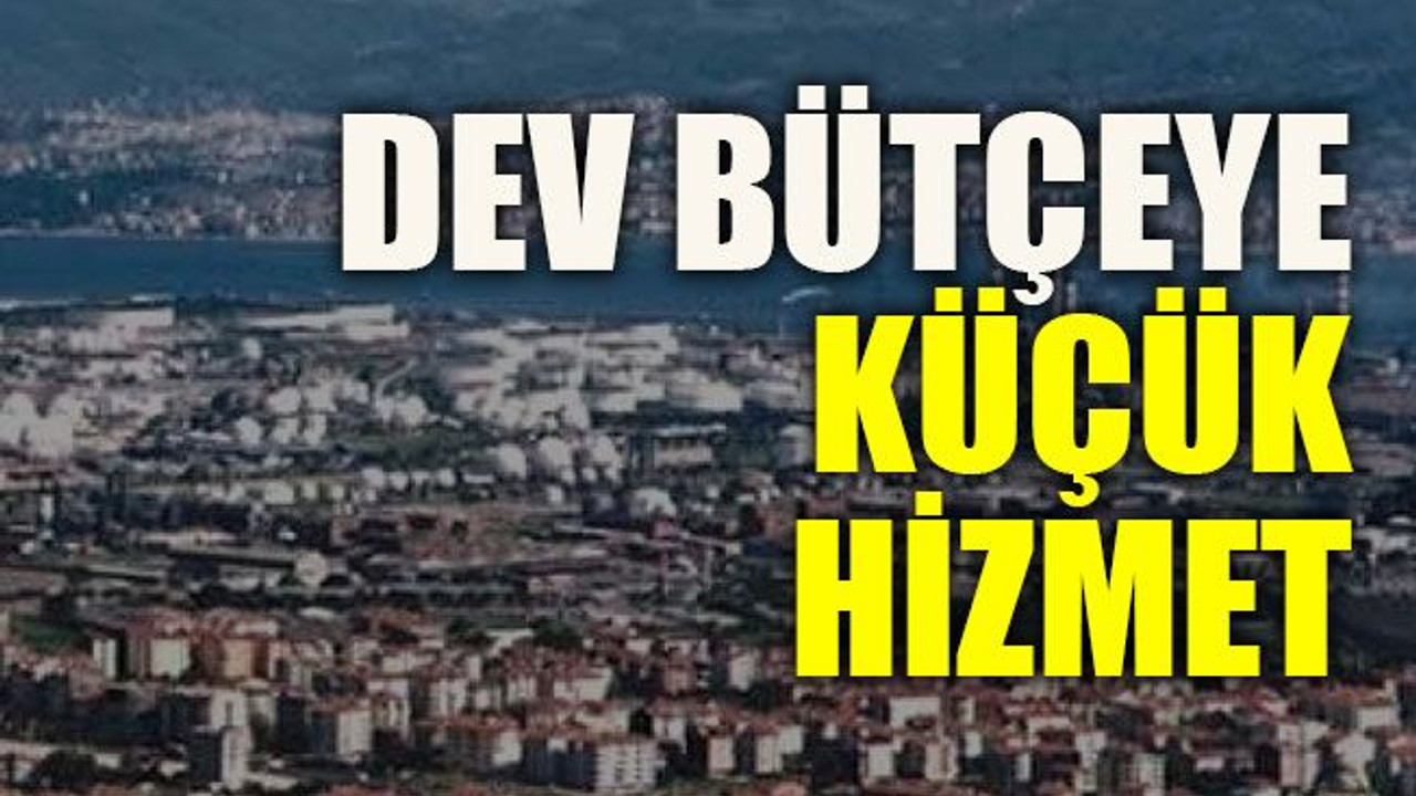 Dev bütçeye küçük hizmet