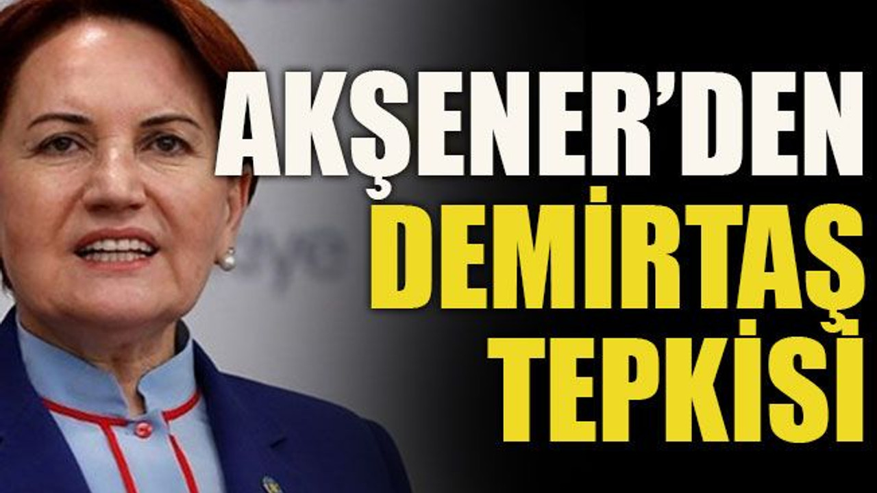Akşener’den Başak Demirtaş tepkisi