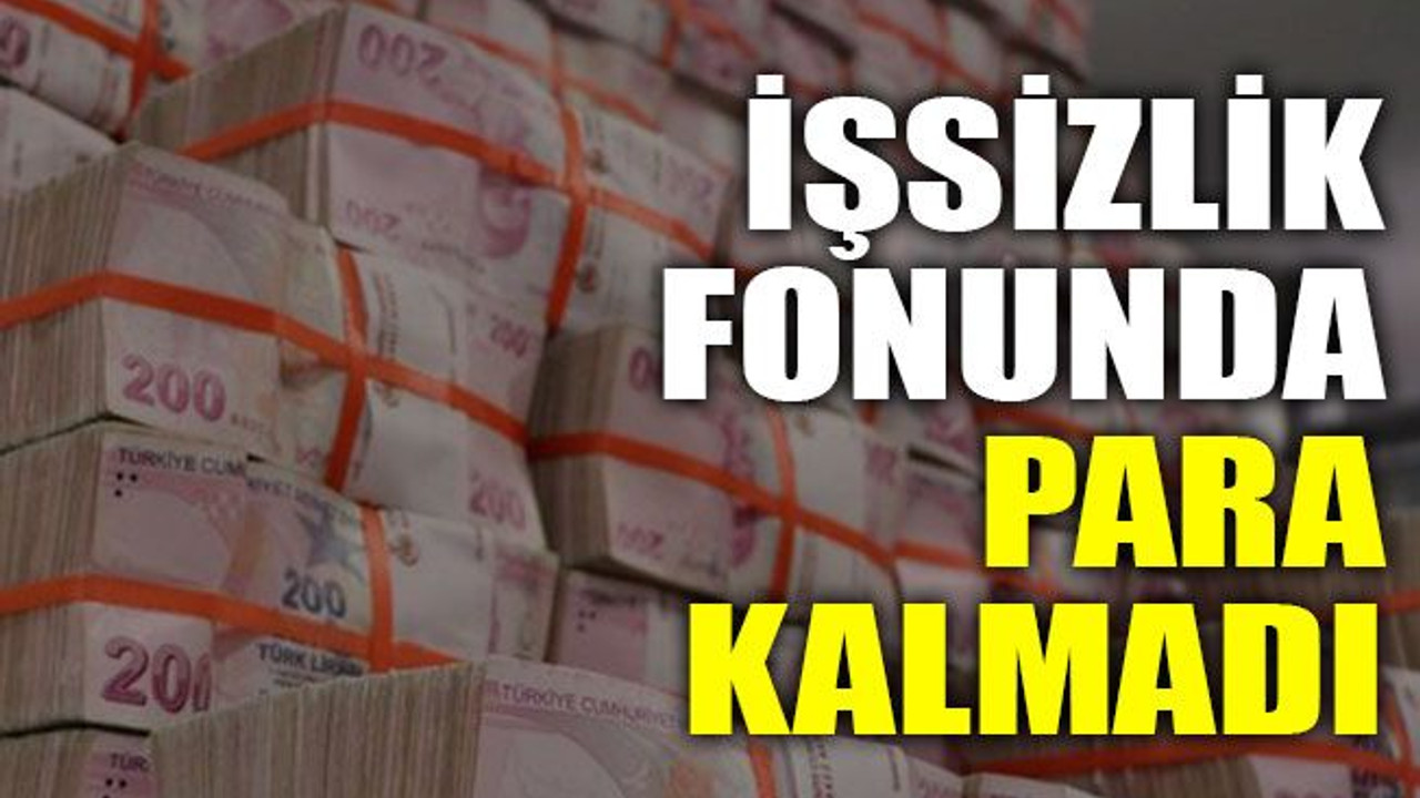 İşsizlik Fonunda para kalmadı