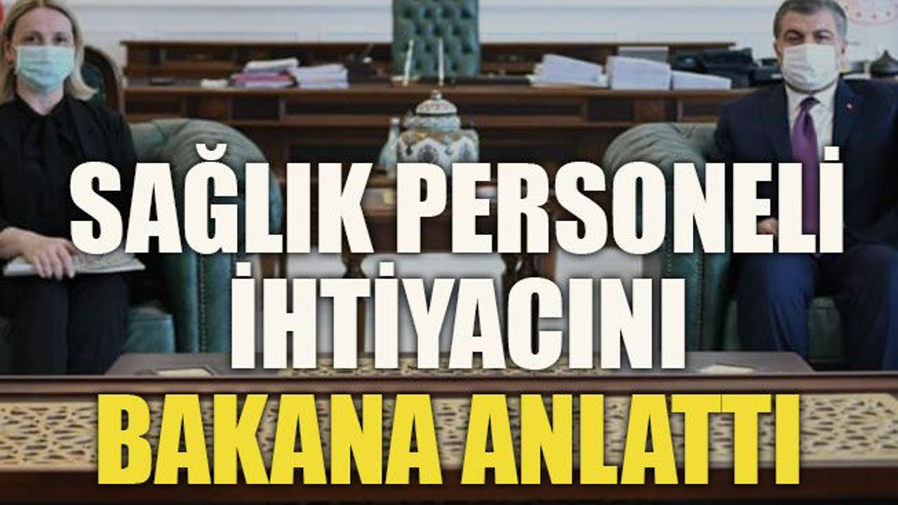 Kocaeli’deki sağlık personeli ihtiyacını Bakana anlattı