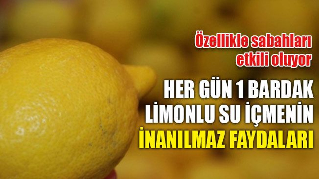 Her gün 1 bardak limonlu su içmenin inanılmaz faydaları... Özellikle sabahları etkili oluyor!