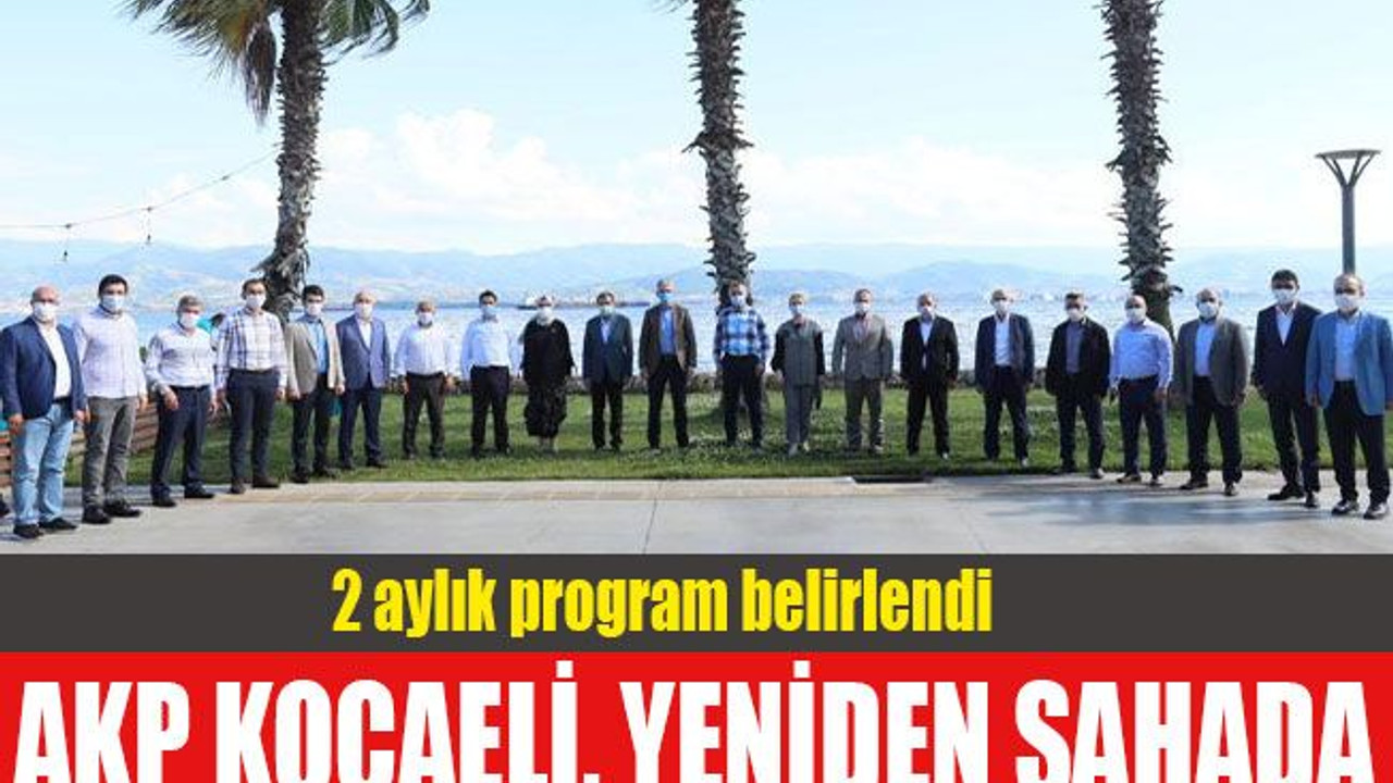 AKP Kocaeli yeniden sahada... 2 aylık program belirlendi!