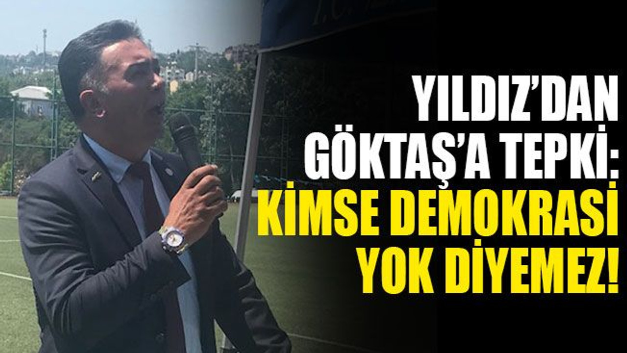 Yıldız’dan, Göktaş’a tepki: Kimse demokrasi yok diyemez!