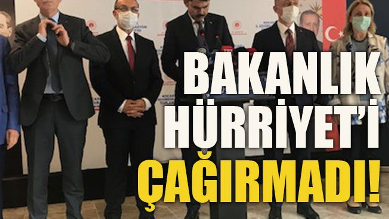 Bakanlık Hürriyet’i çağırmadı!