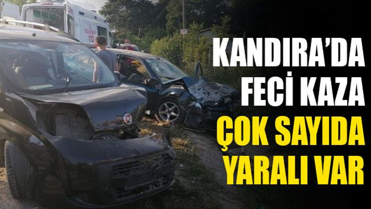 Kandıra’da feci kaza; çok sayıda yaralı var