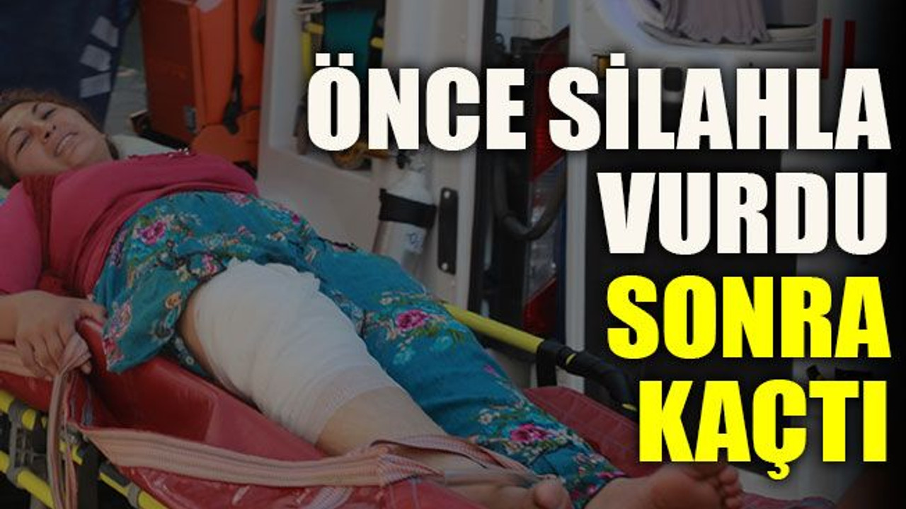Önce silahla vurdu sonra kaçtı