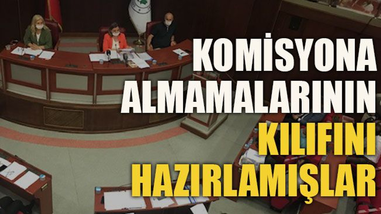 Komisyona almamalarının kılıfını hazırlamışlar!