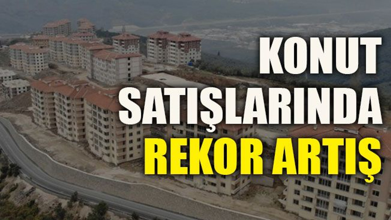 Konut satışlarında rekor artış