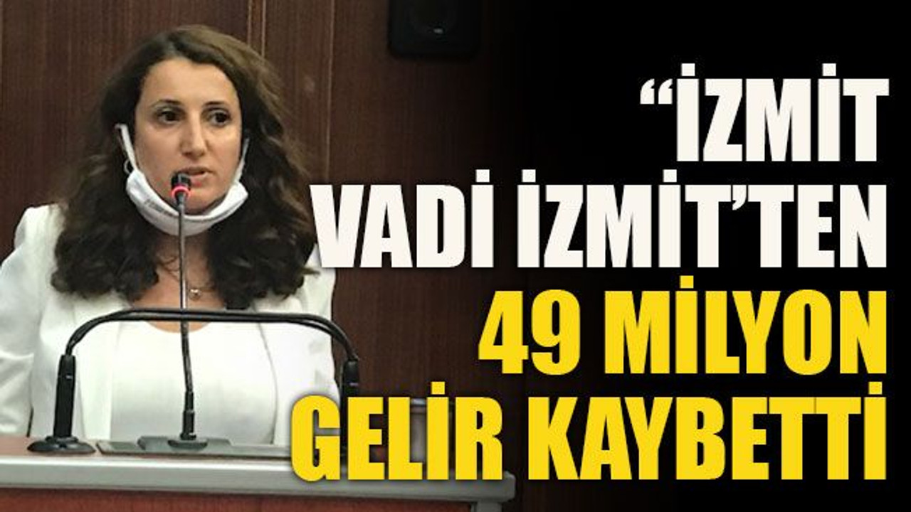 “İzmit Vadi İzmit’ten 49 milyon gelir kaybetti