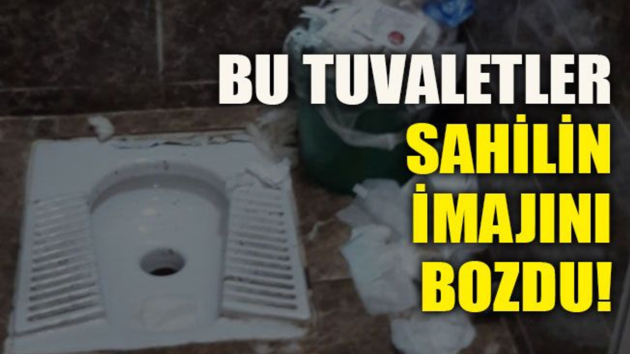 Bu tuvaletler sahilin imajını bozdu!