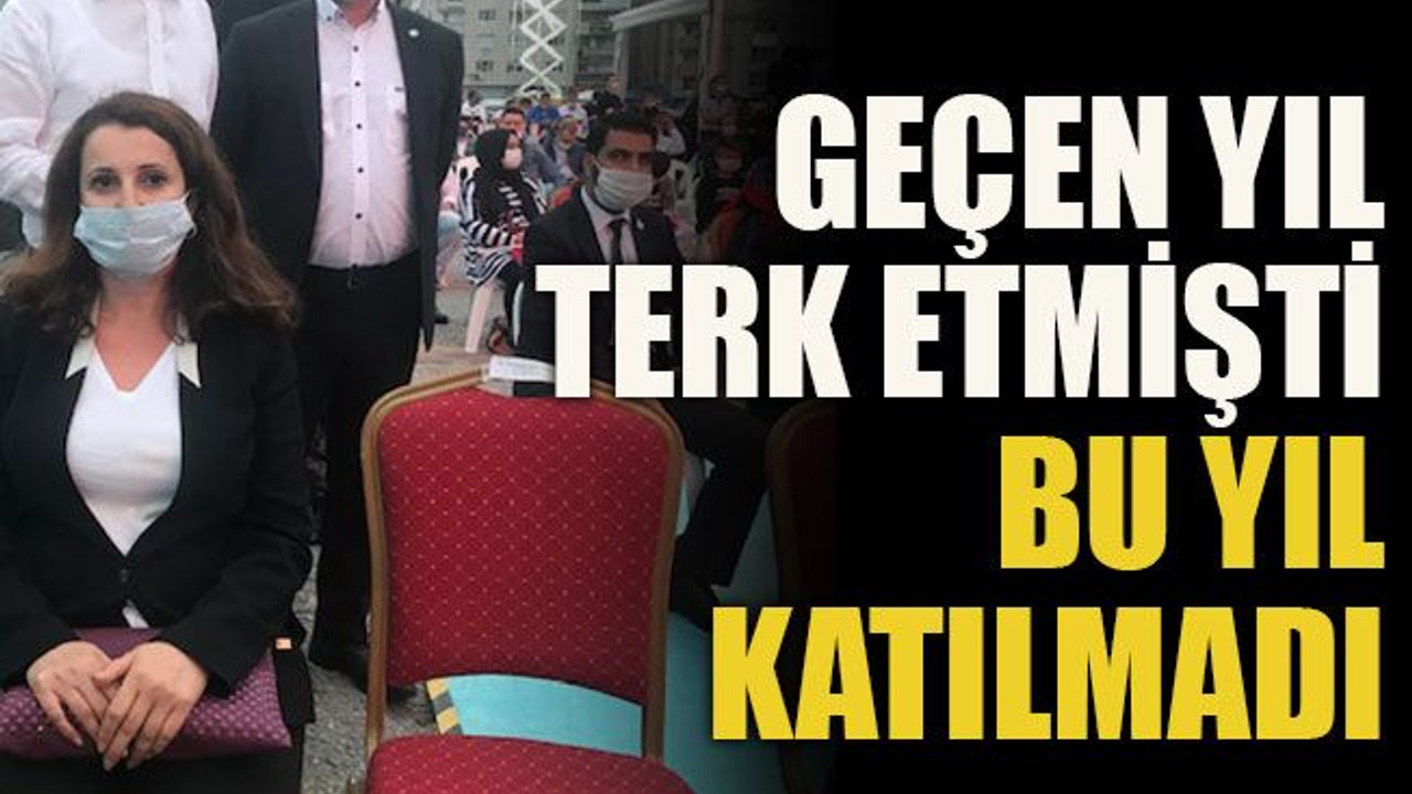 Geçen yıl terk etmişti bu yıl katılmadı
