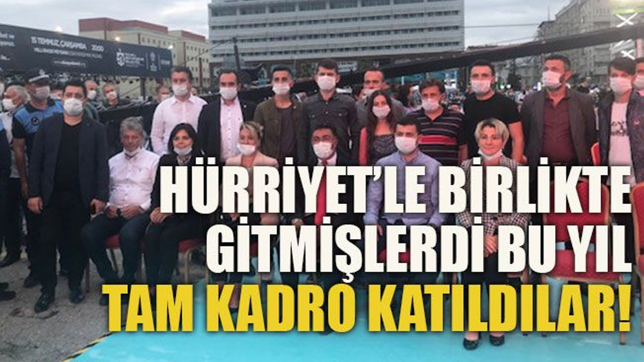 Hürriyet’le birlikte gitmişlerdi bu yıl tam kadro katıldılar!