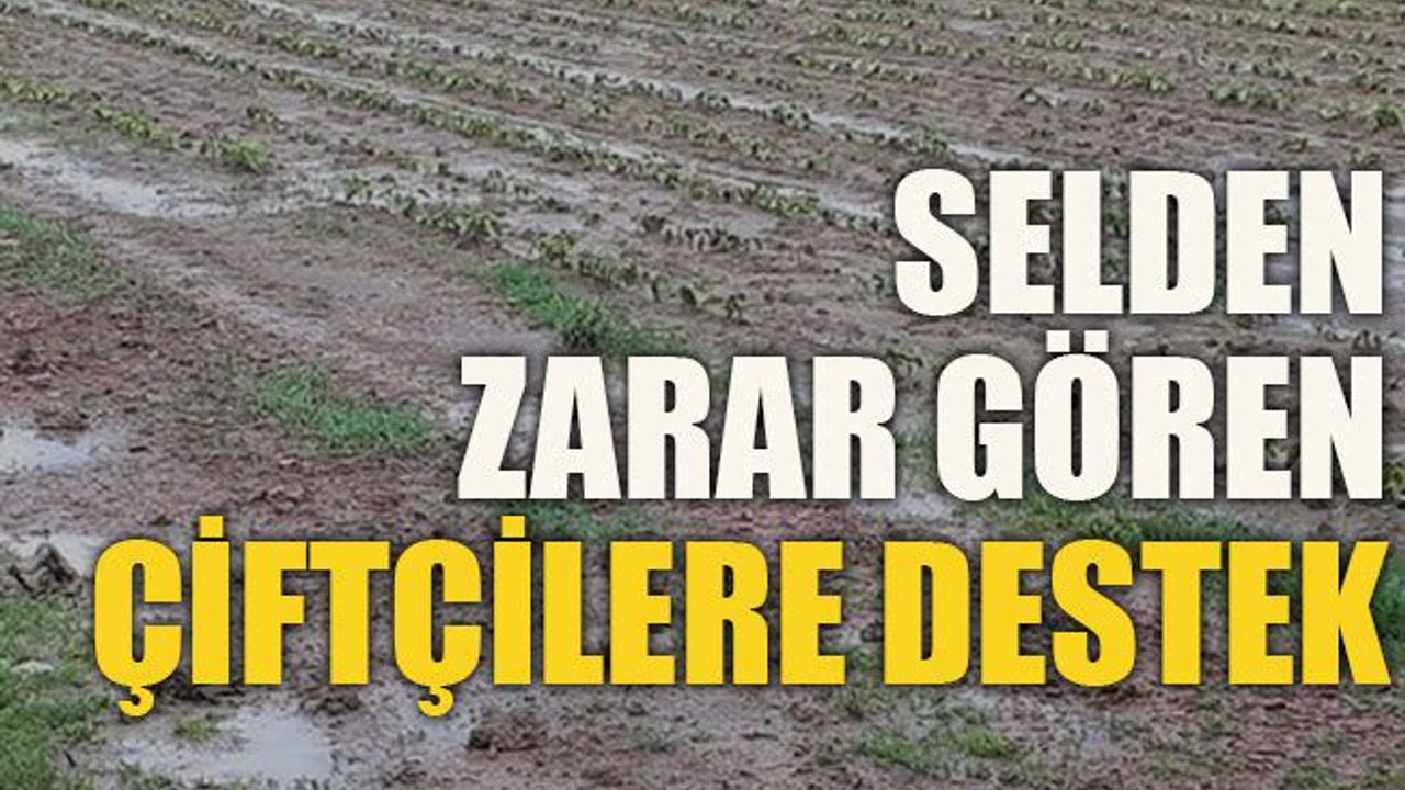 Selden zarar gören çiftçilere destek