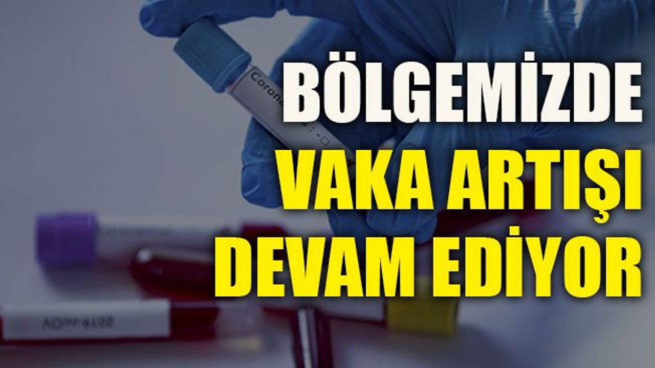 Bölgemizde vaka artışı devam ediyor