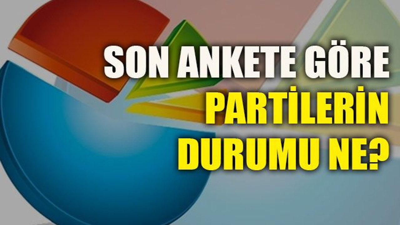 Son ankete göre partilerin durumu ne?