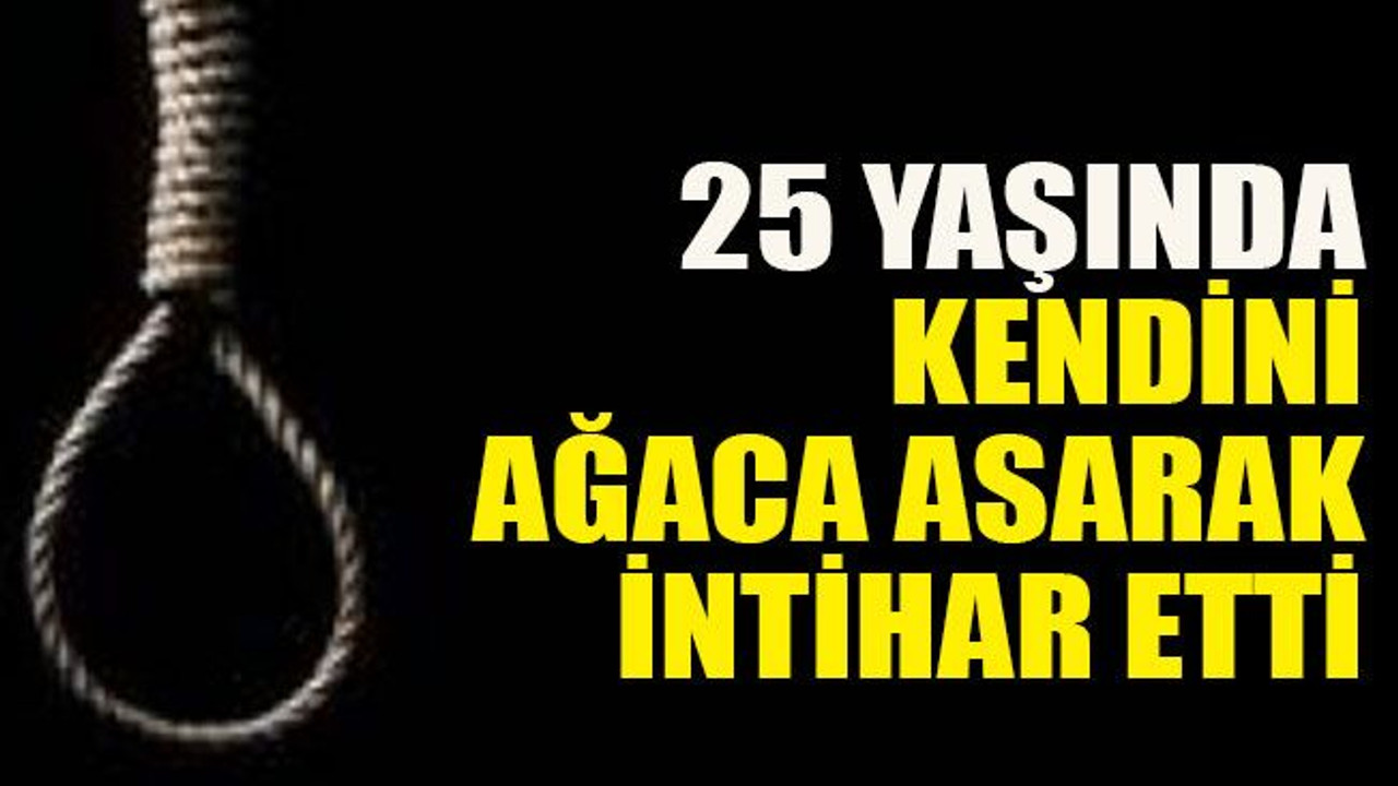 25 yaşında kendini ağaca asarak intihar etti