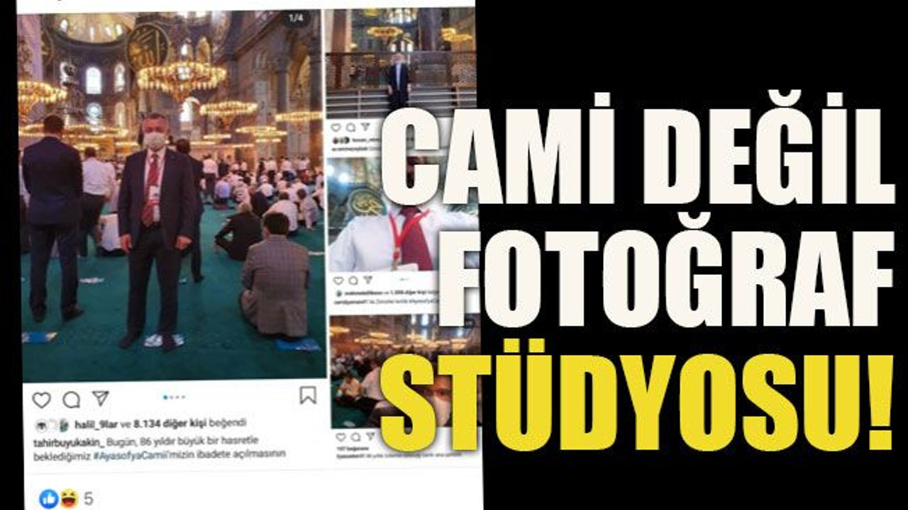 Cami değil fotoğraf stüdyosu!