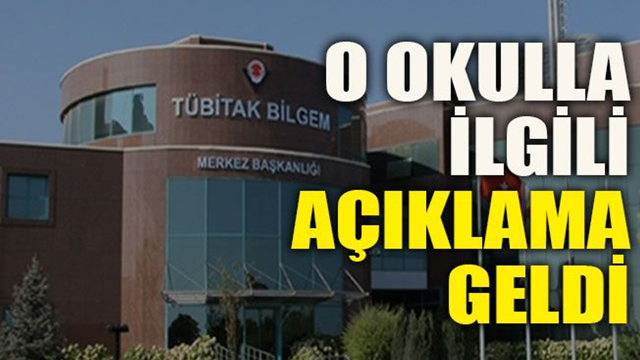 O okulla ilgili açıklama geldi