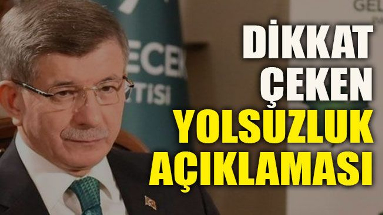 Dikkat çeken yolsuzluk açıklaması