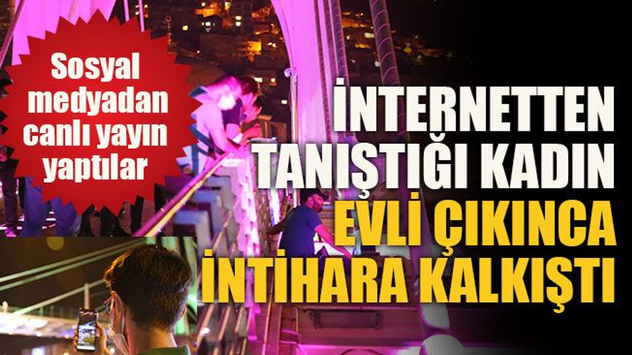 İnternetten tanıştığı kadın evli çıkınca intihara kalkıştı