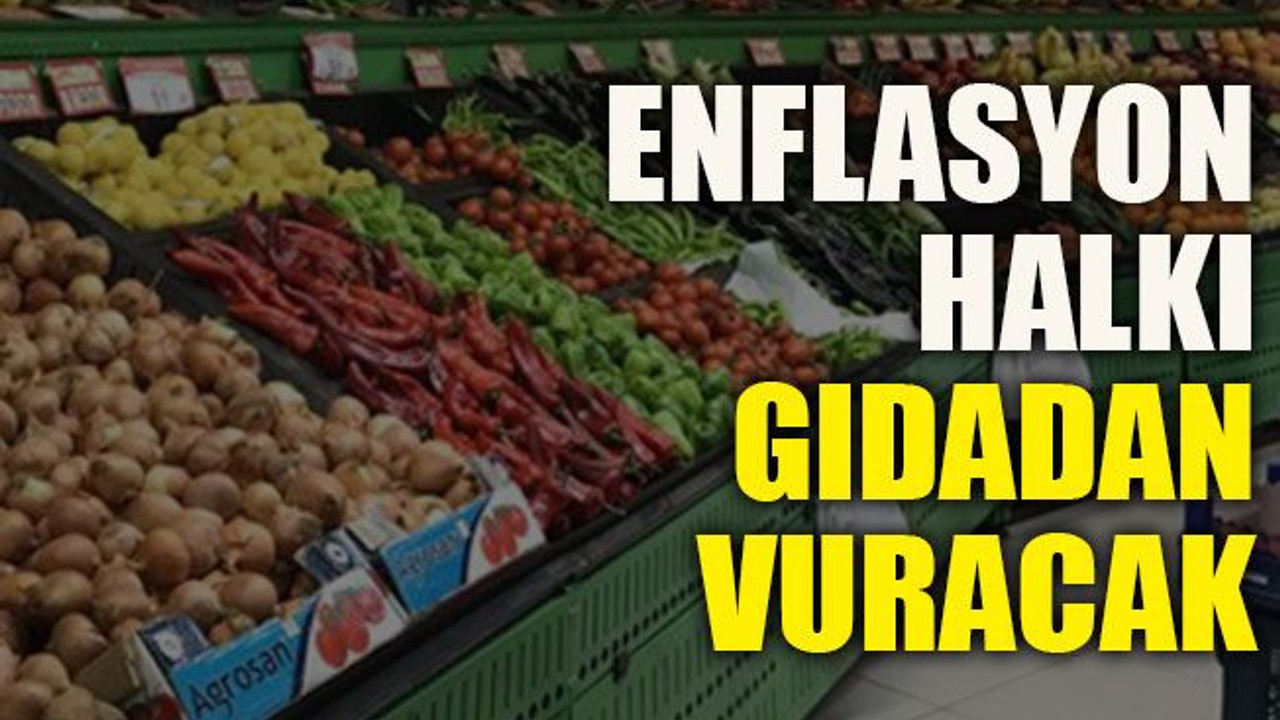 Enflasyon halkı gıdadan vuracak