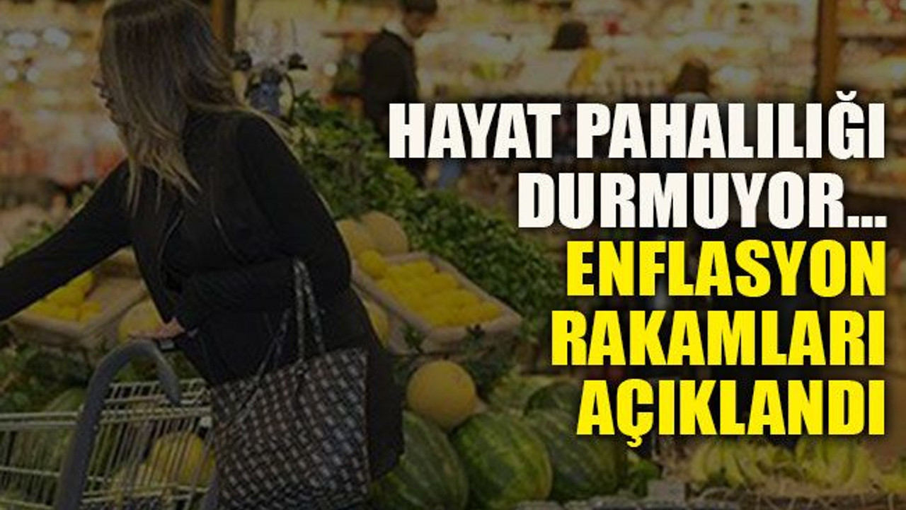 Hayat pahalılığı durmuyor… Enflasyon rakamları açıklandı