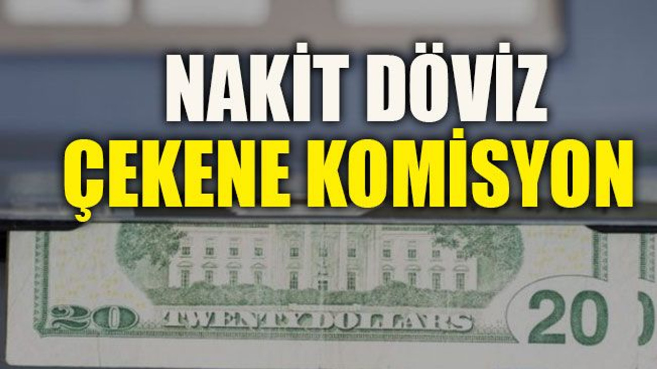 Nakit döviz çekene komisyon