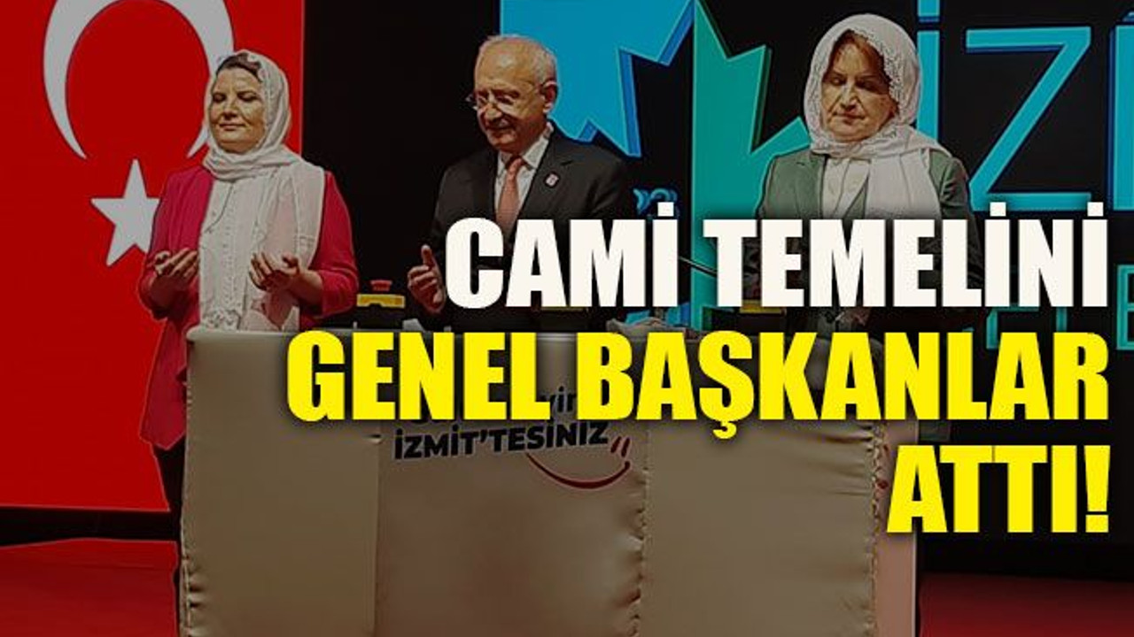 Cami temelini genel başkanlar attı!