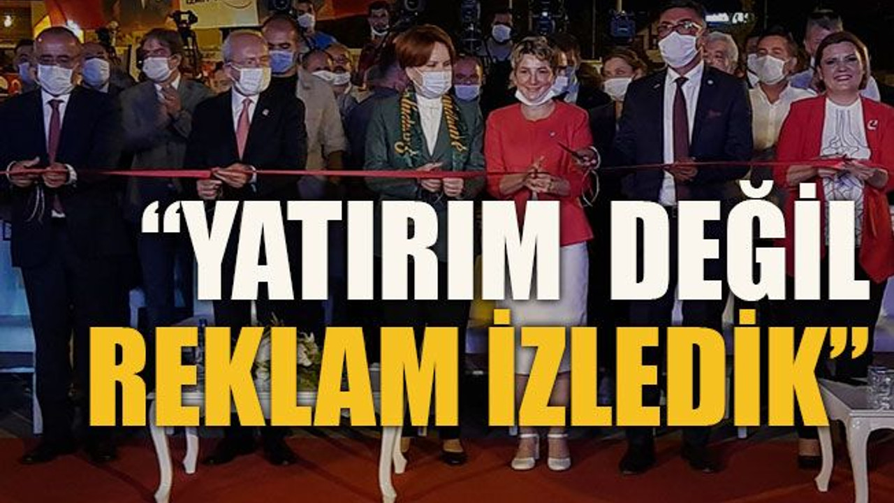 AKP’den açılış açıklaması: “Yatırım değil, reklam izledik”