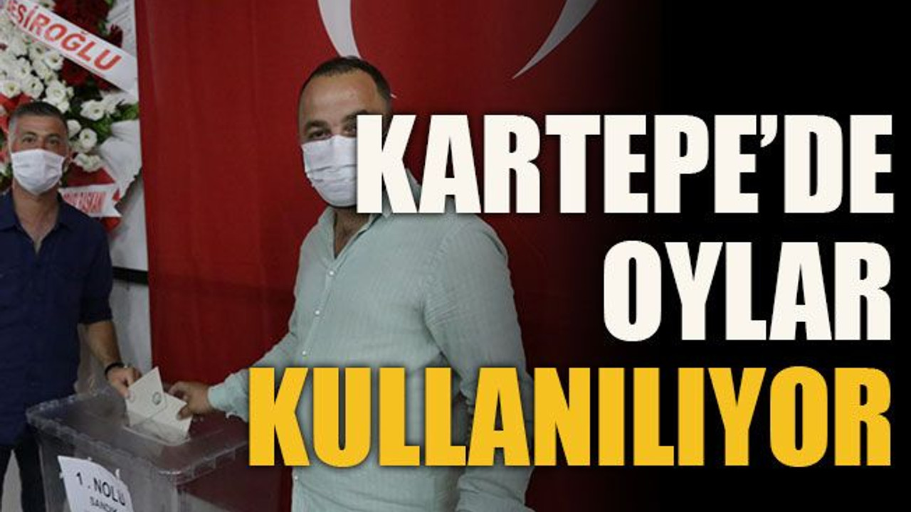Kartepe’de oylar kullanılıyor