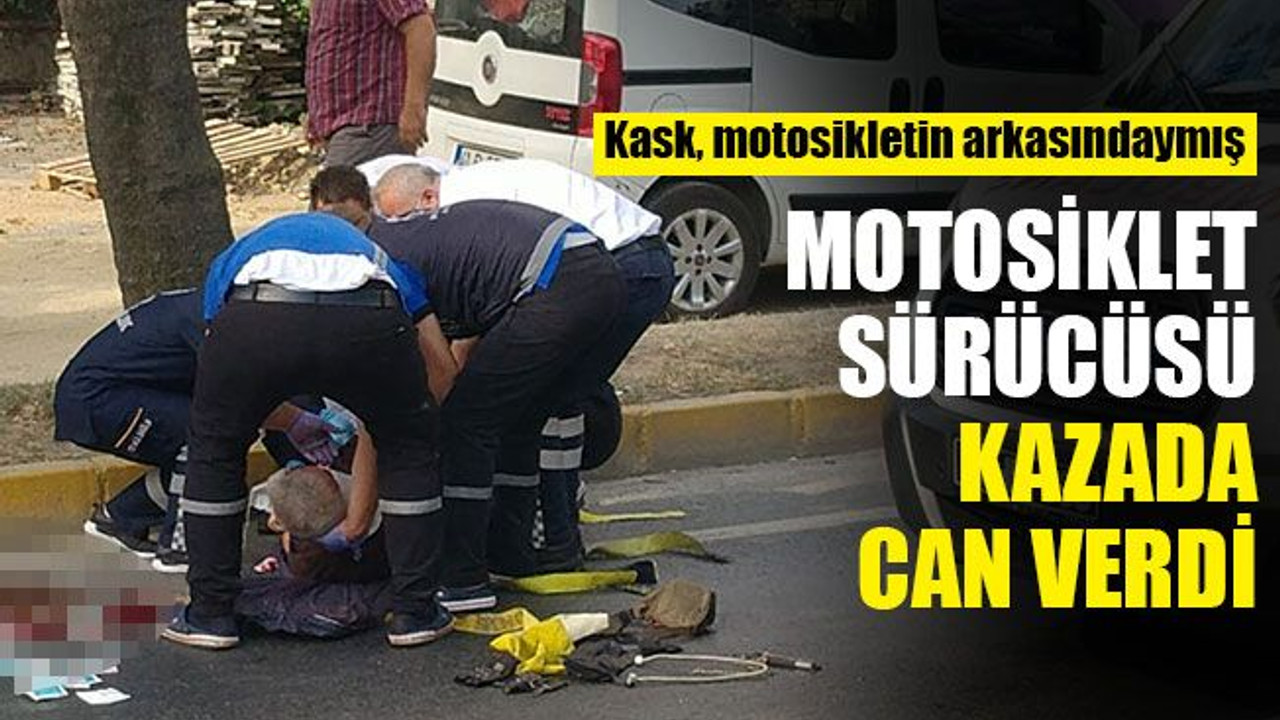 Kocaeli'de kasksız motosiklet sürücüsü, kazada can verdi