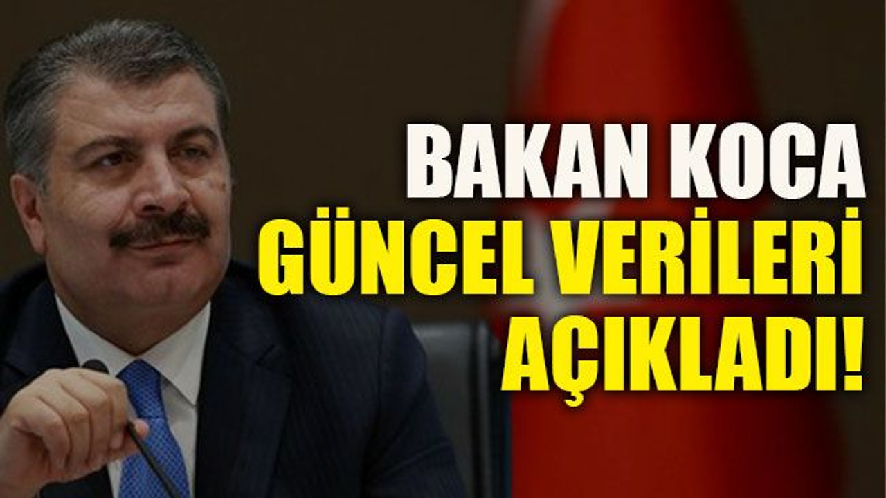 Bakan Koca güncel verileri açıkladı!