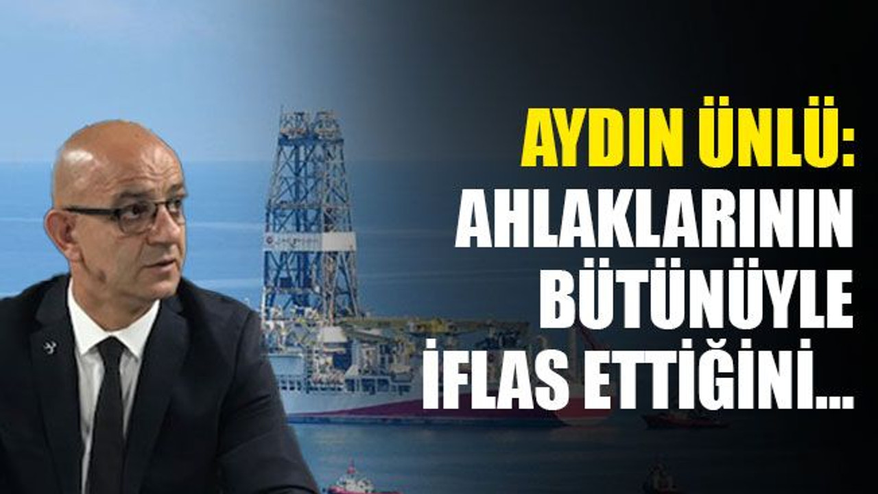 Ünlü: Ahlaklarının bütünüyle iflas ettiğini…