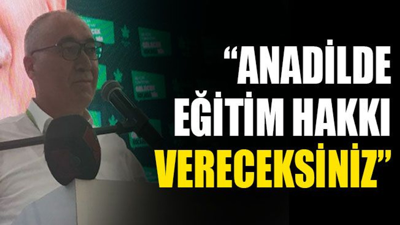 Doğan Demir: Anadilde eğitim hakkı vereceksiniz