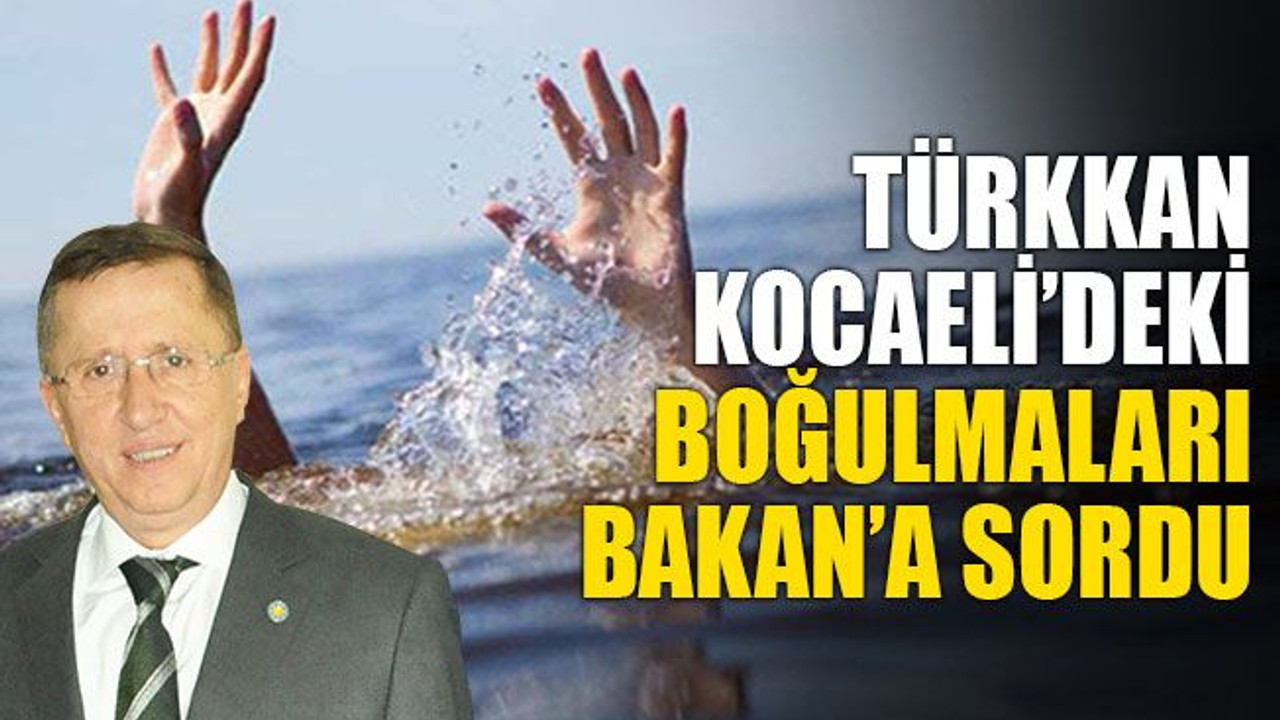 Türkkan, Kocaeli’deki boğulmaları Bakan’a sordu