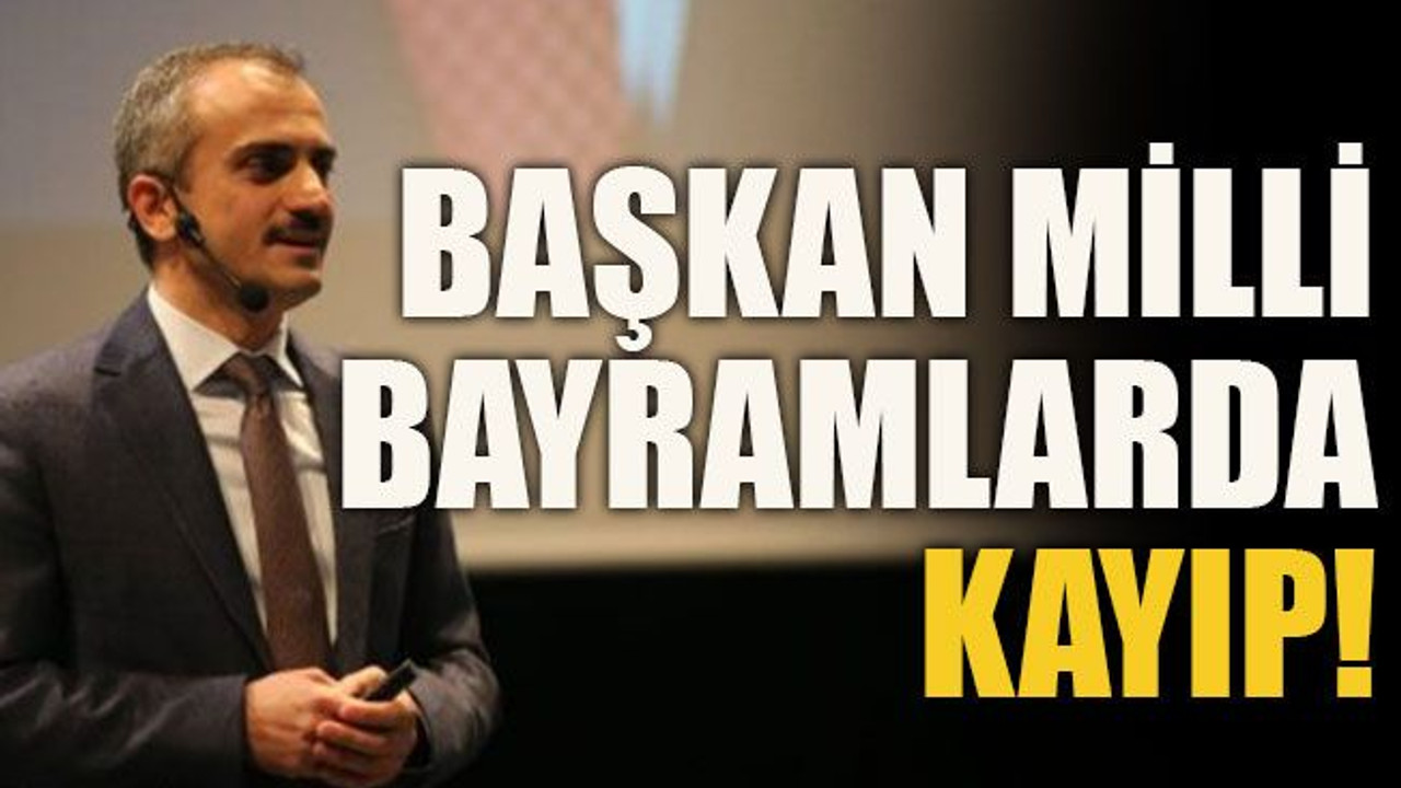 Başkan milli bayramlarda kayıp!