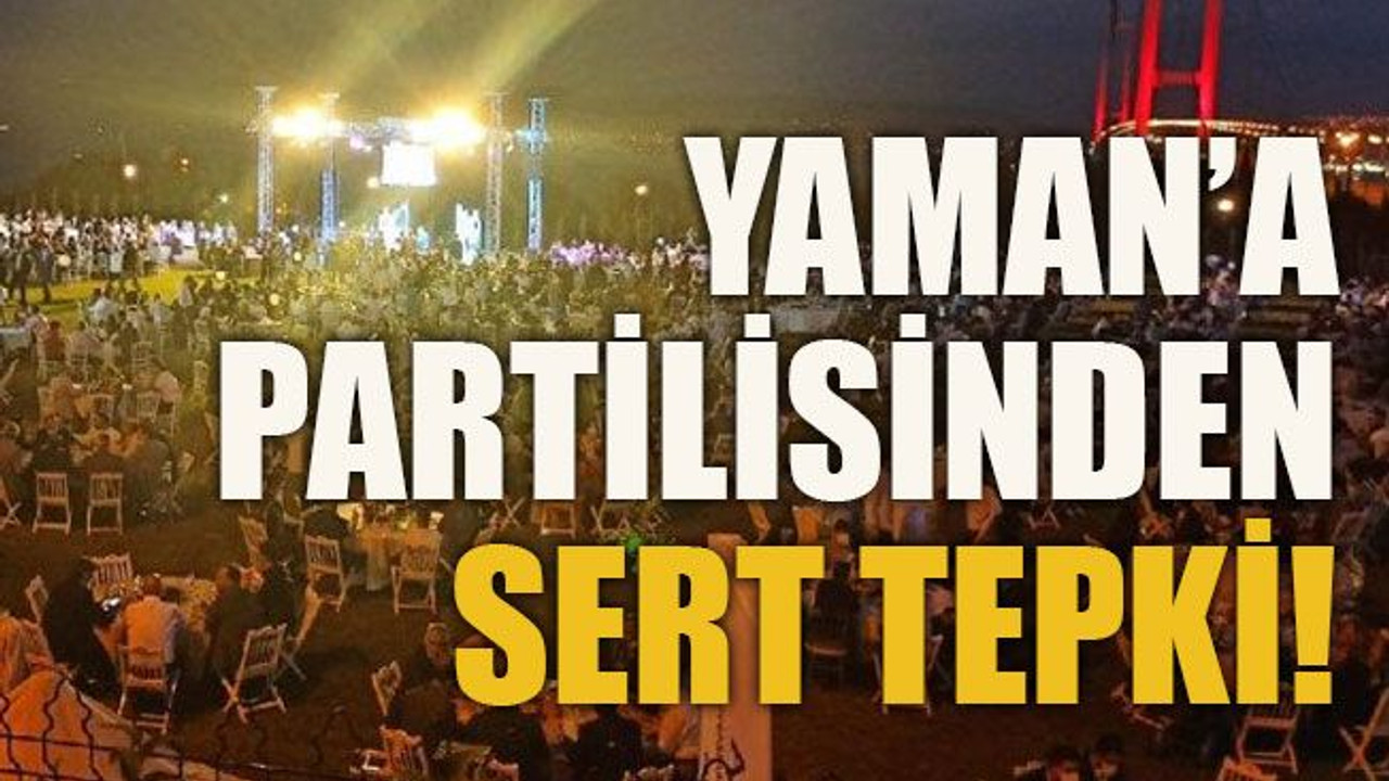 Yaman’a partilisinden sert tepki!
