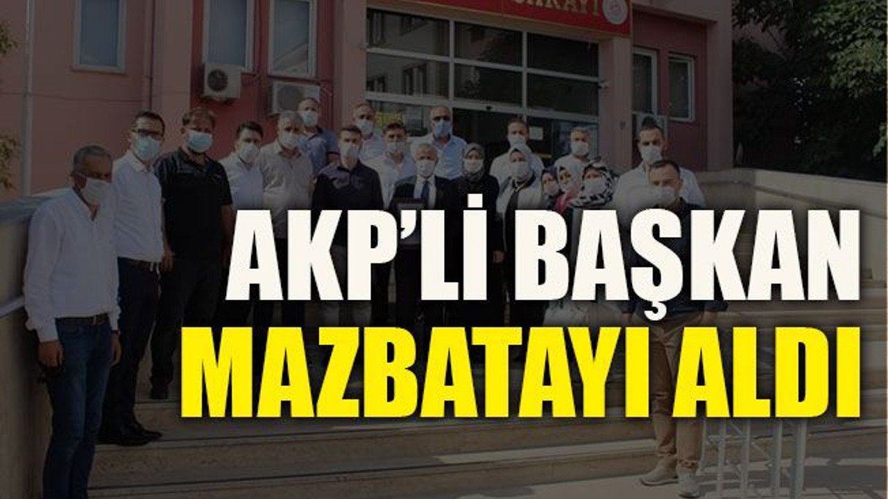 AKP’li başkan mazbatayı aldı
