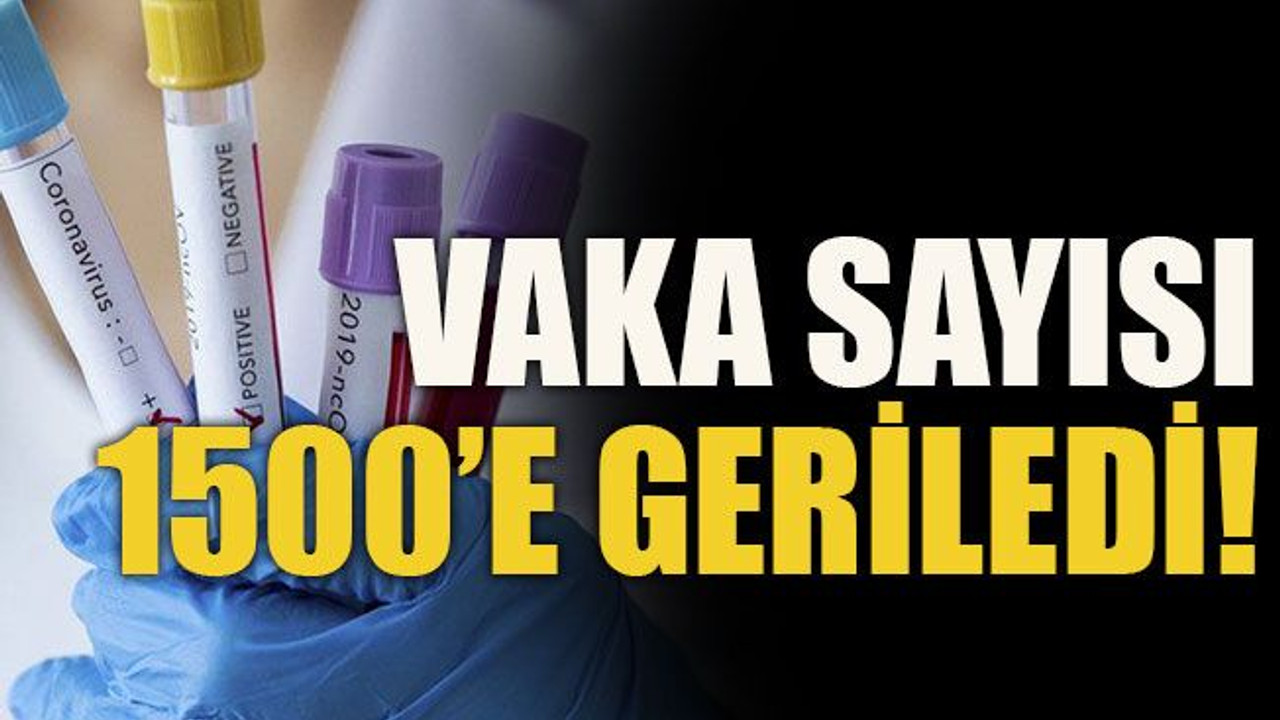 Vaka sayısı 1500’e geriledi!